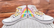 Load image into Gallery viewer, Vans Rainbow Flour Shop High Top Shoes Size 3 Youth
