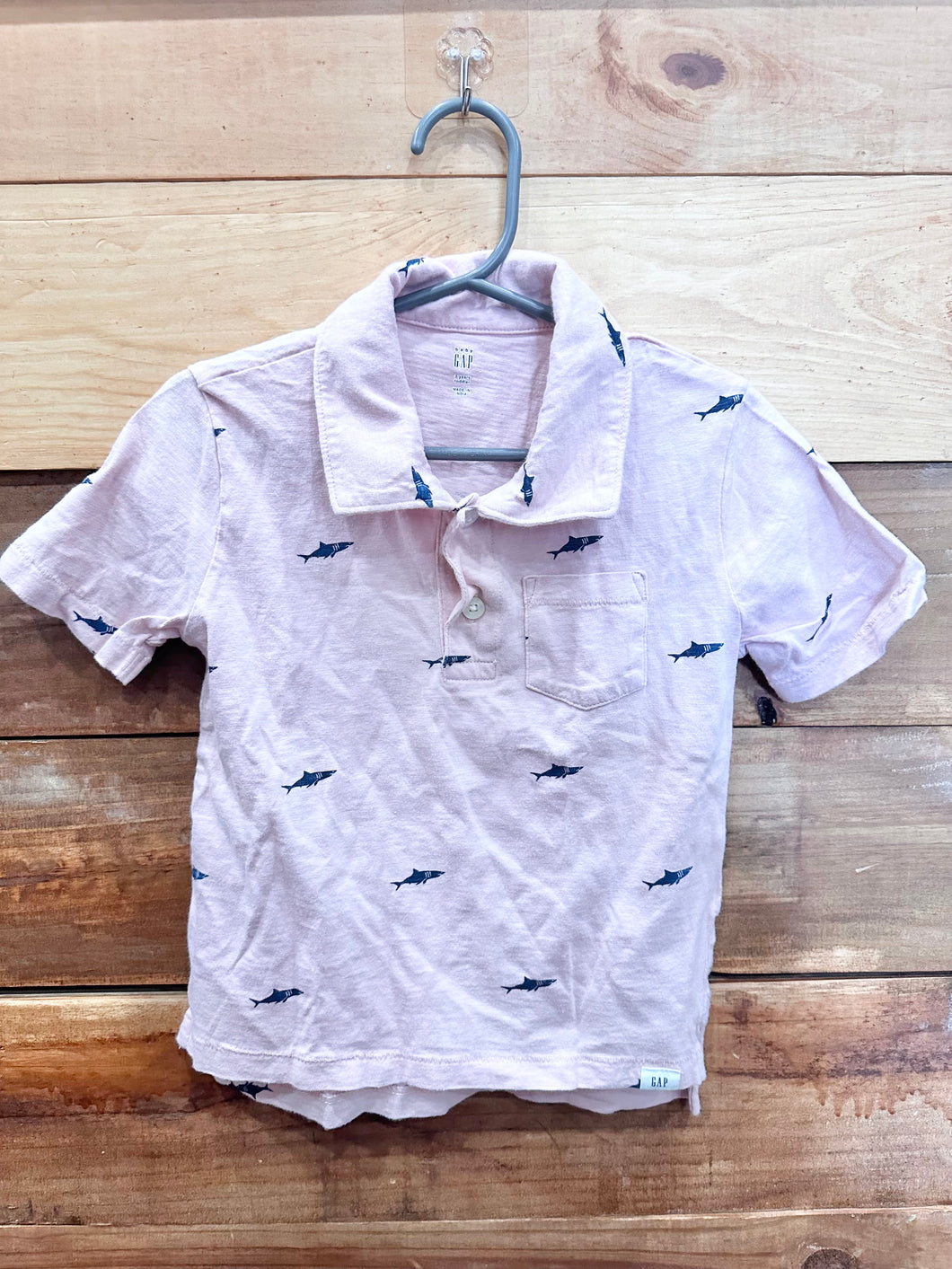 Gap Pink Shark Shirt Size 3