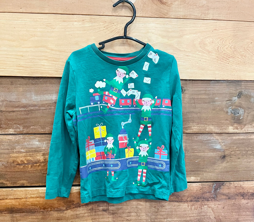Mini Boden Green Elf Shirt Size 3-4Y