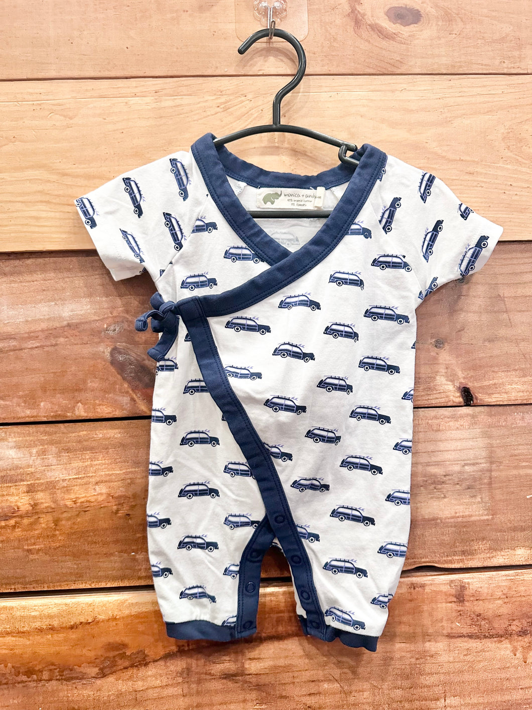 Monica + Andy Cars Romper Size 3-6m