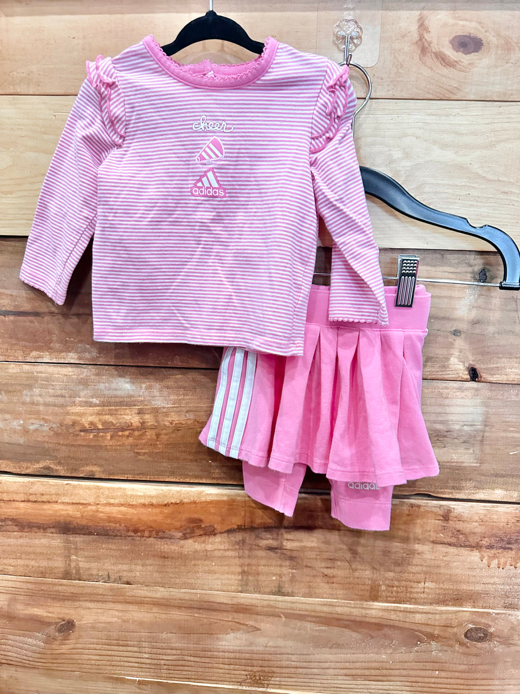 Adidas Pink 3pc Outfit Size 6m