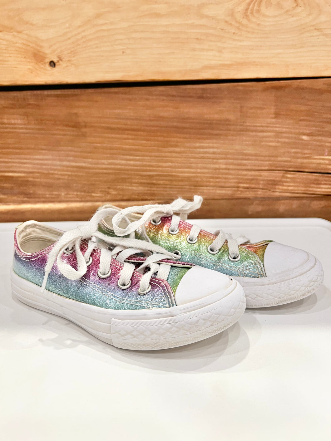 Converse Iridescent Shoes Size 11