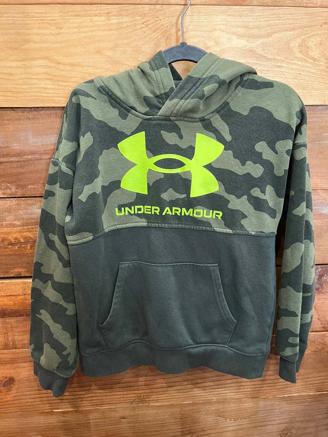 Under Armour Green Camo Hoodie Size 7