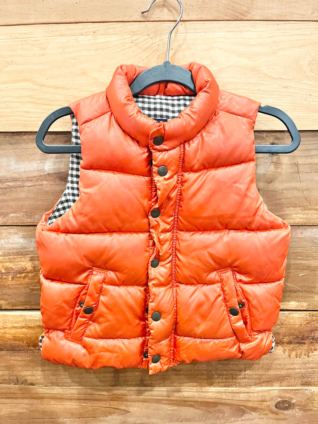 Gap Orange Puffer Vest Size 3