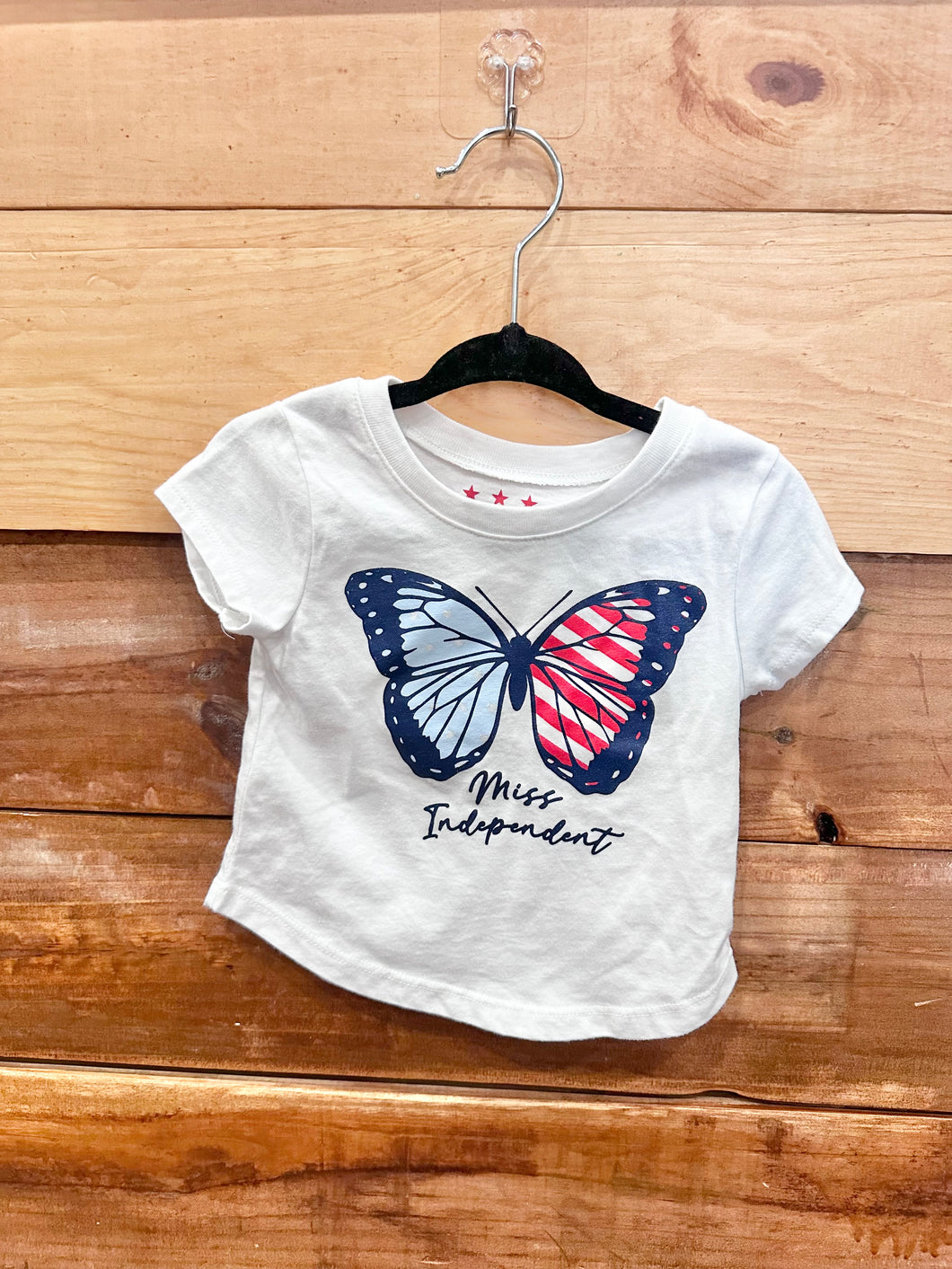 Miss Independent Butterfly Shirt Size 12m