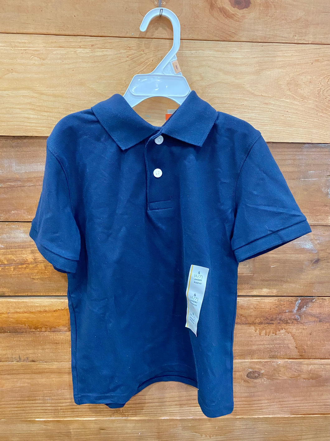 Cat & Jack Blue Polo Shirt Size 6-7