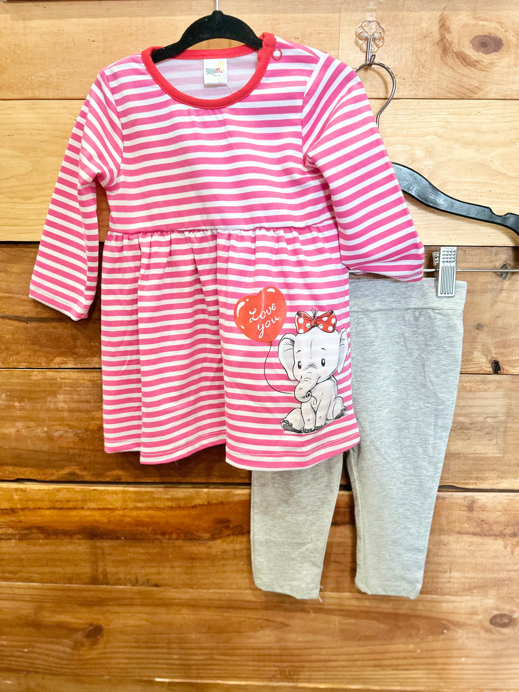 Peppy Mini Love You 2pc Outfit Size 12m