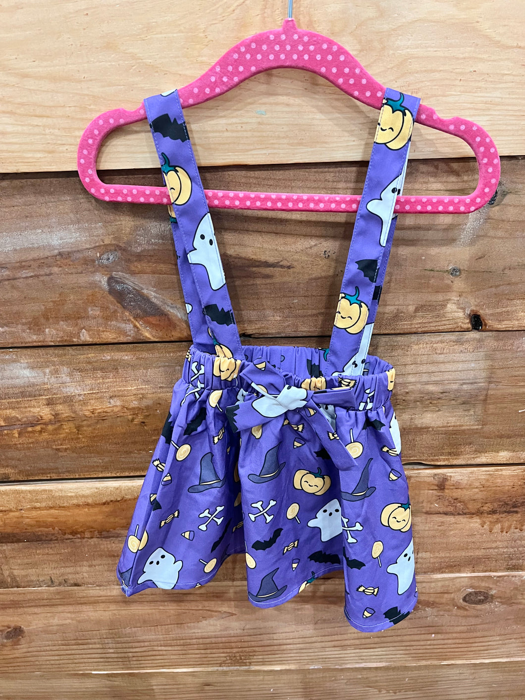 Purple Ghost Suspender Skirt Size 12-18m