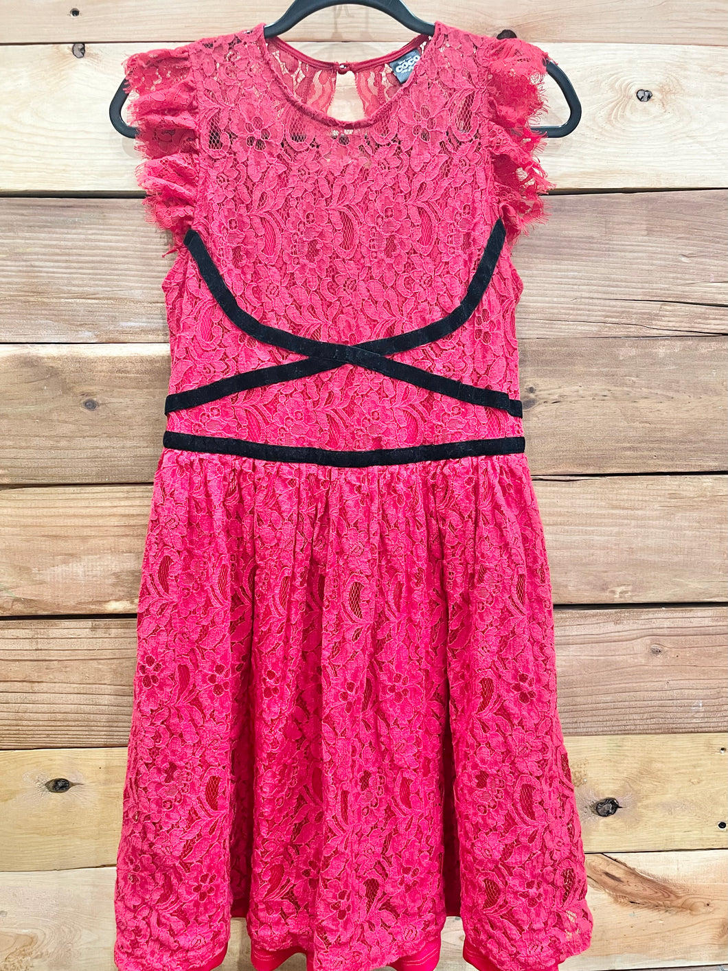 Disney Red Lace Dress Size 12-14