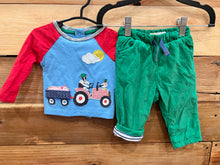 Load image into Gallery viewer, Baby Boden Tractor 2pc Outfit Size 0-3m
