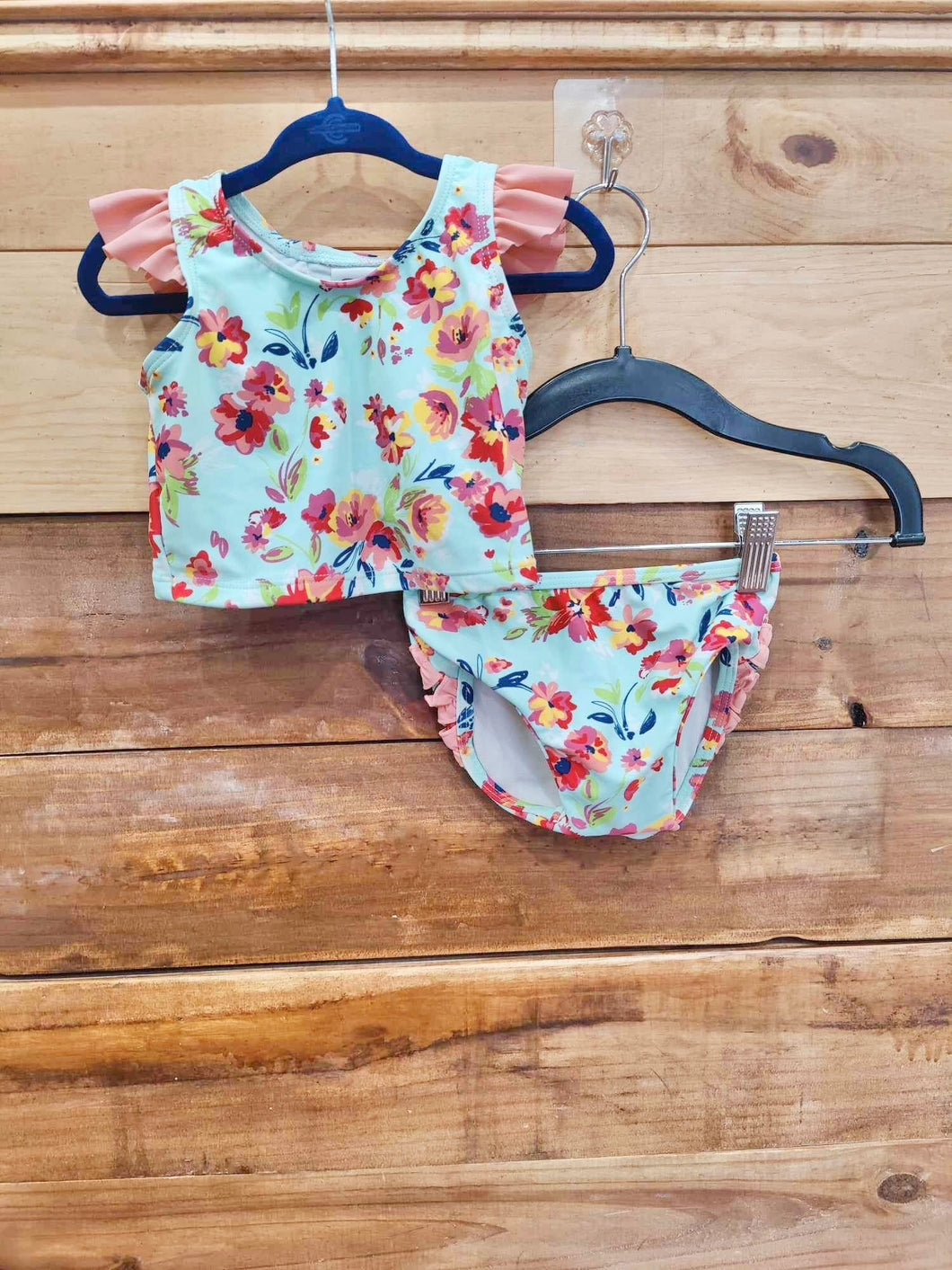 Ruffle Butts Floral Swimsuit Size 12-18m