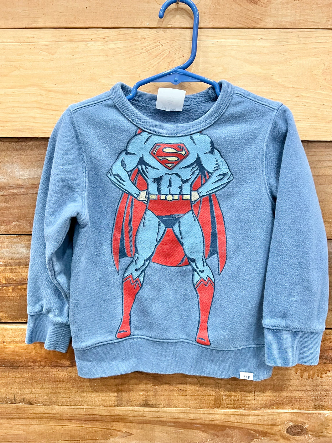 Gap Blue Superman Sweater Size 4
