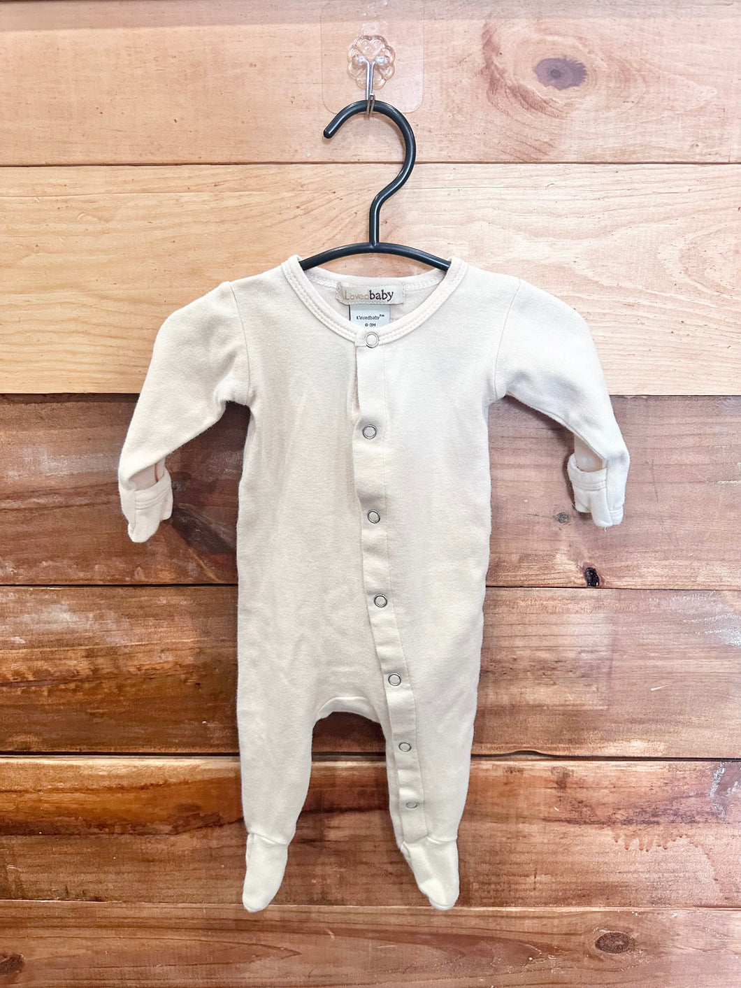 L'oved Baby Cream Footie Size 0-3m