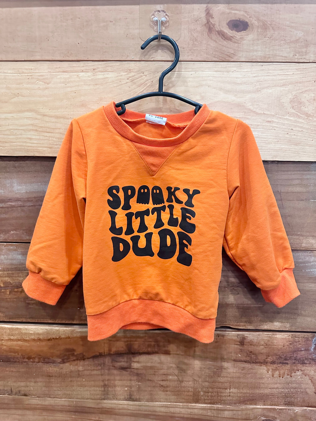 Spooky Little Dude Sweater Size 12-18m