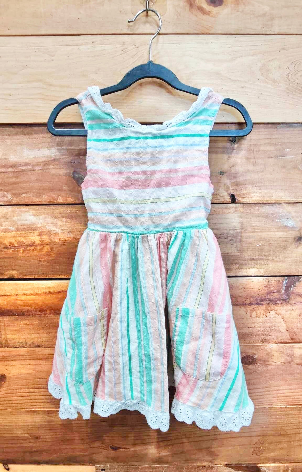 Sweethoney Striped Dress Size 6Y