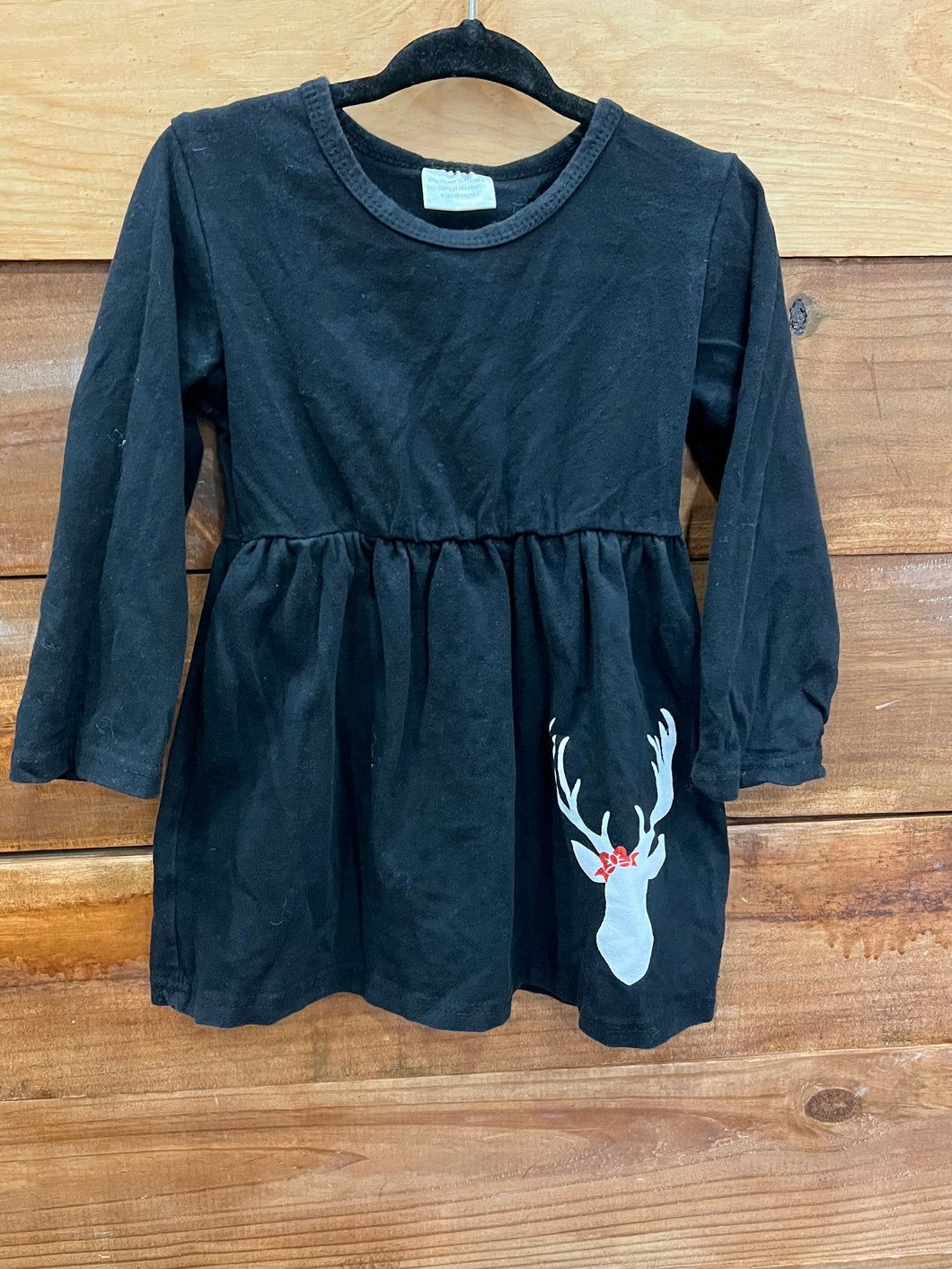 Black Deer Dress Size 18-24m