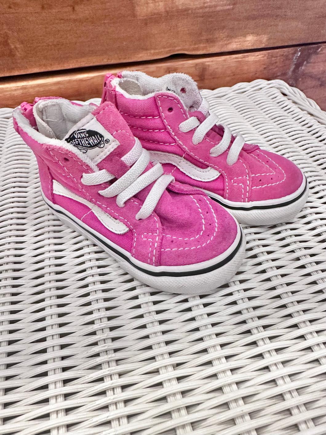 Vans Pink High Top Shoes Size 4