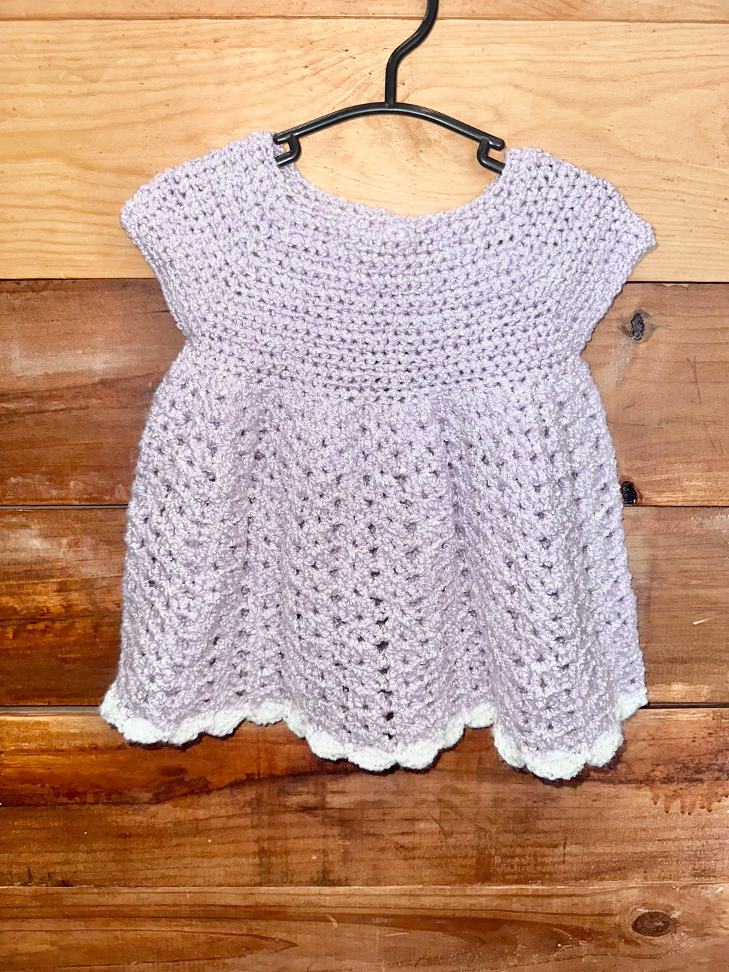 Purple Knit Dress Size 6-12m