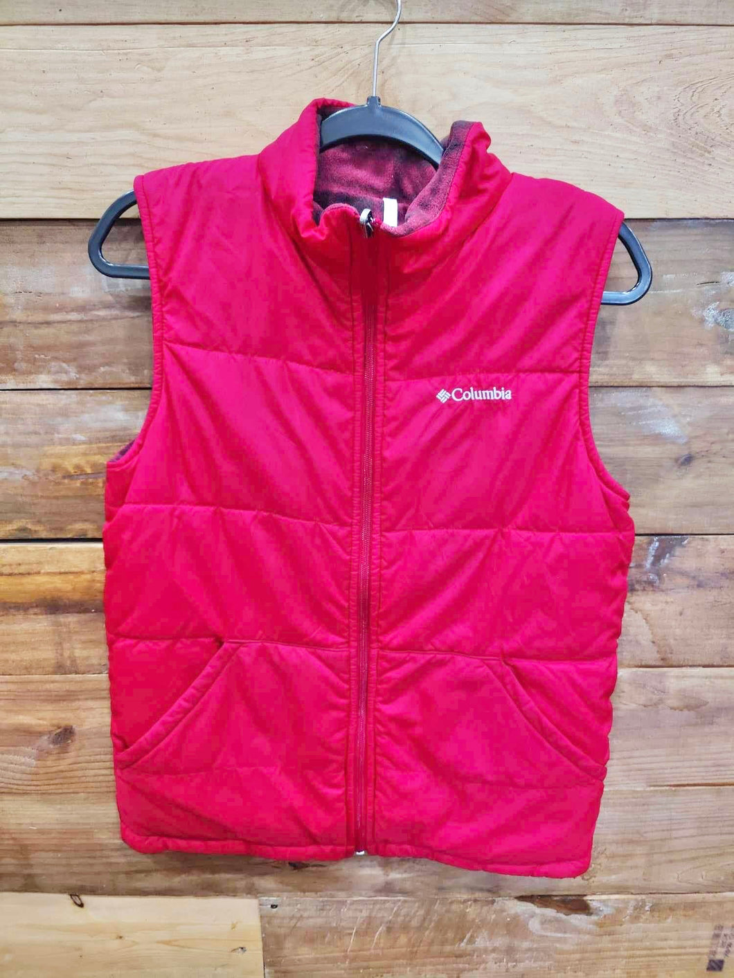 Columbia Red Reversible Vest Size 18-20