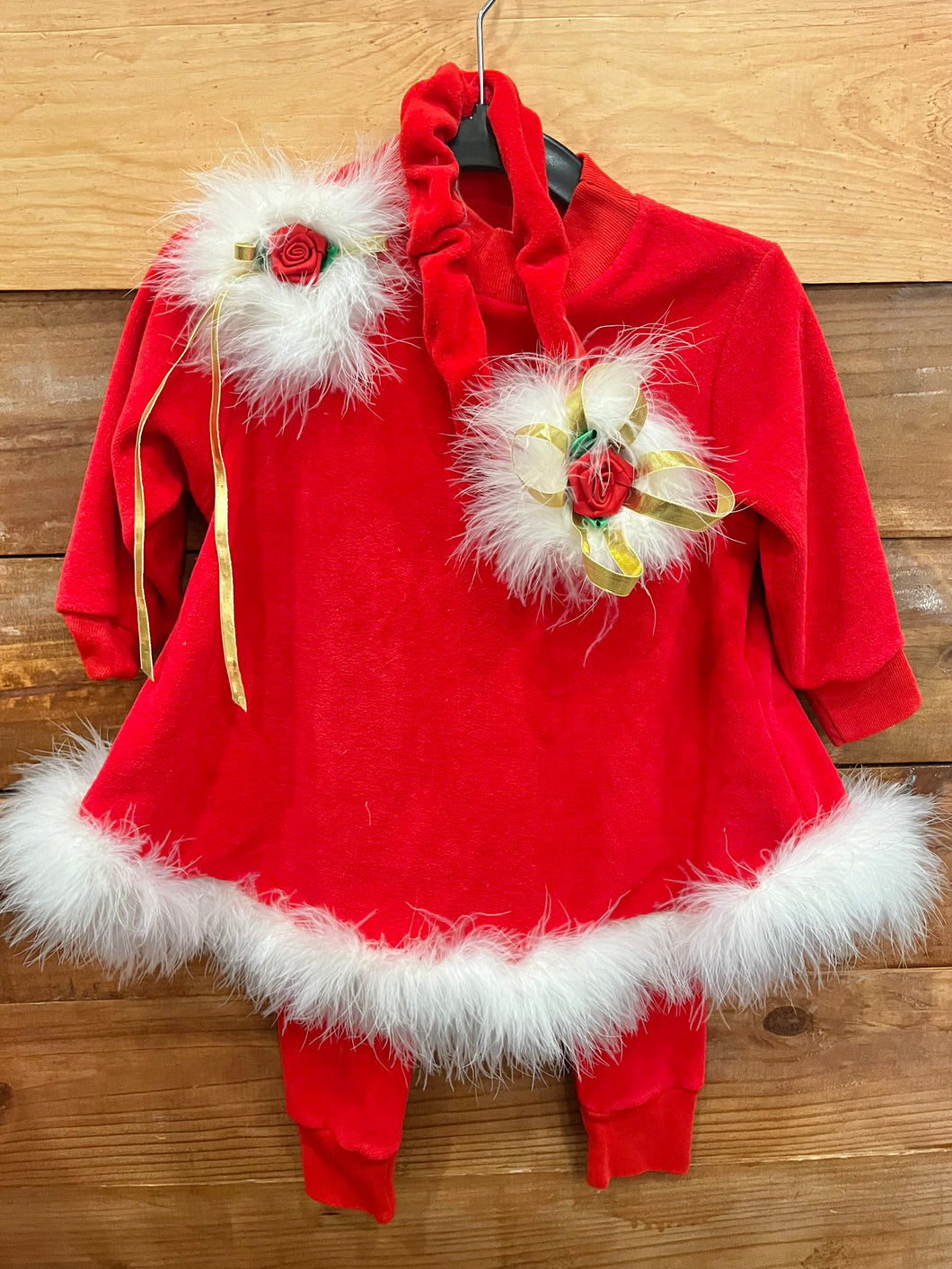 Mother Maid Vintage Red 3pc Set Size 2T