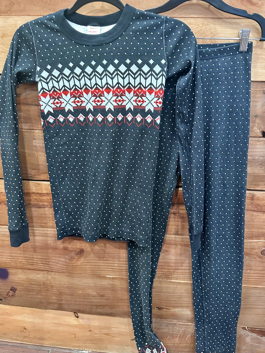 Hanna Andersson Snowflake Pajamas Size 12
