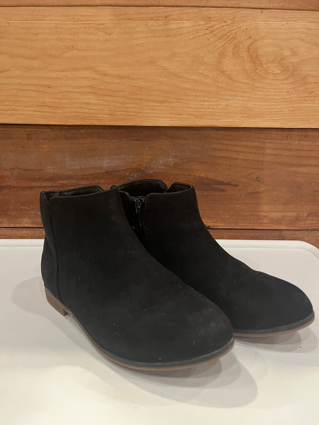 Cat & Jack Black Boots Size 12