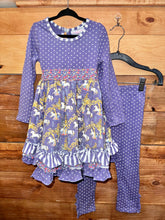 Load image into Gallery viewer, Serendipity Blue Unicorn 2pc Outfit Size 4T*
