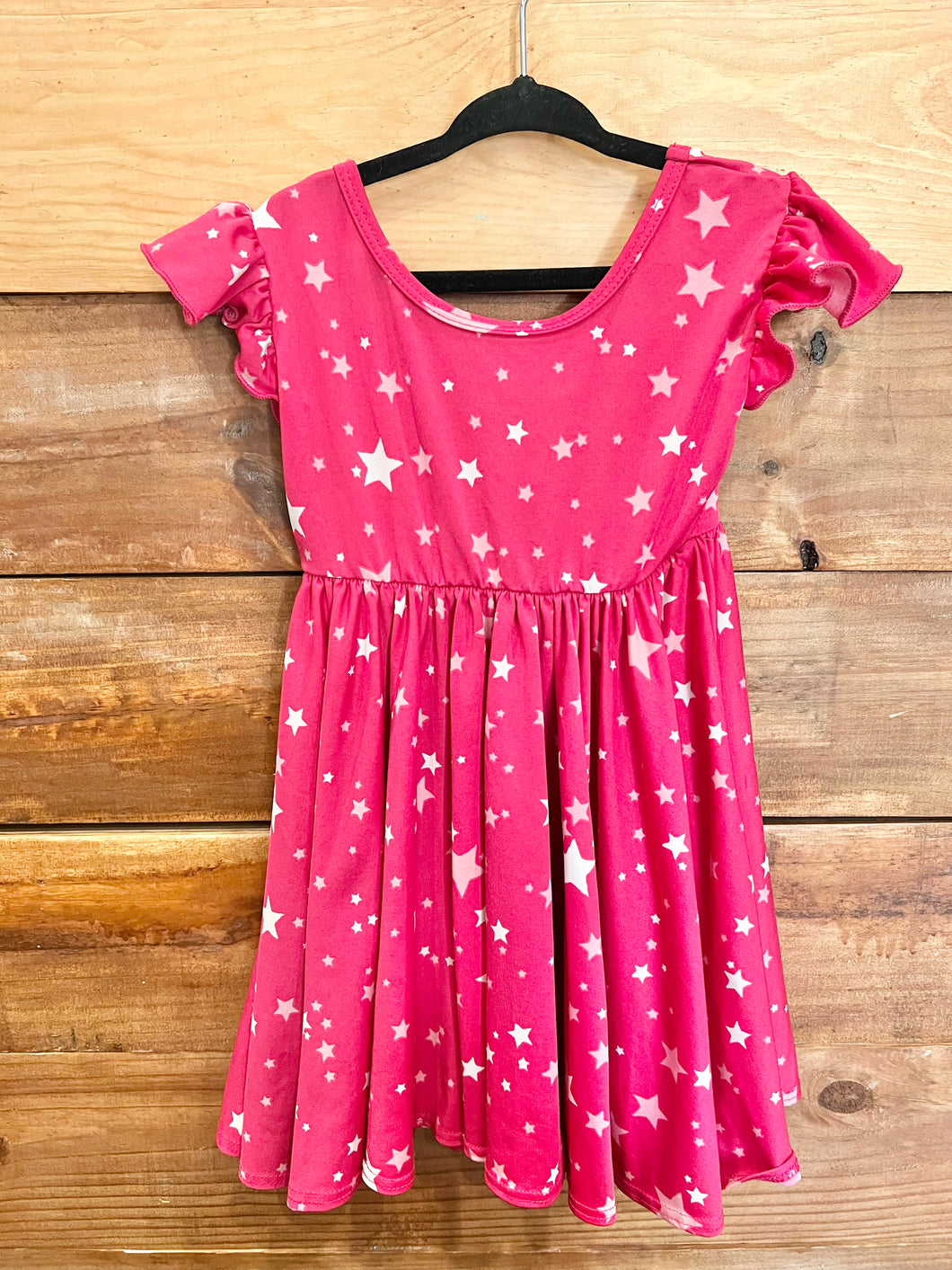 Dot Dot Smile Pink Stars Dress Size 2T