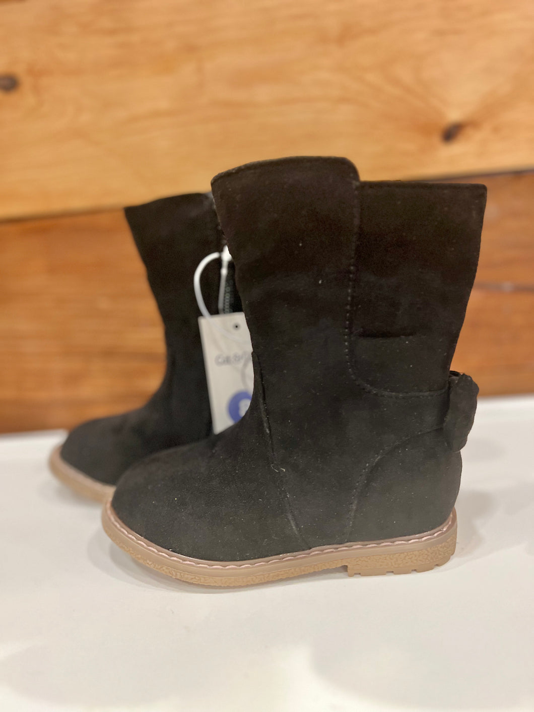 Cat & Jack Black Boots Size 8