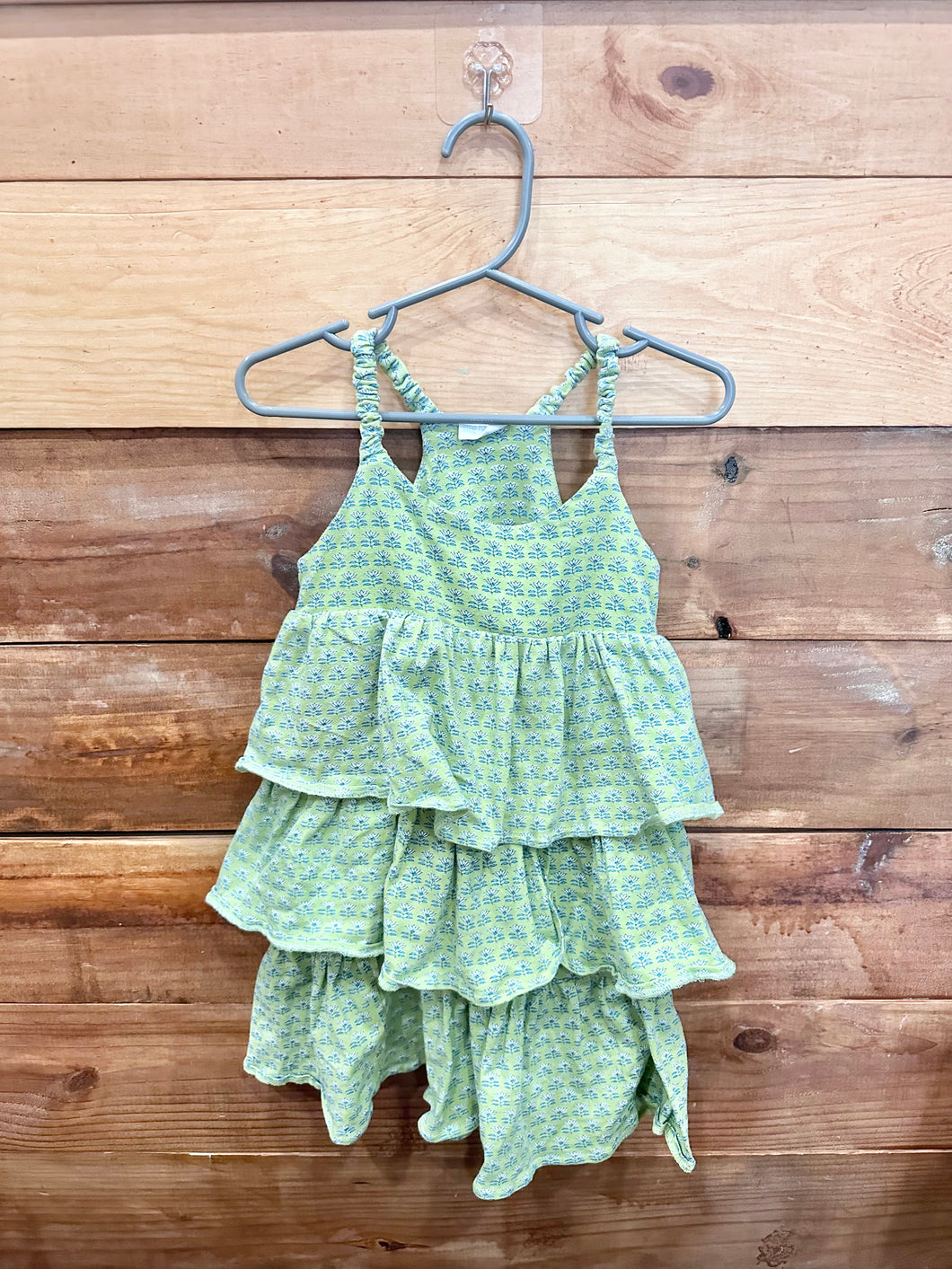 Little Handprint Green Dress Size 3T