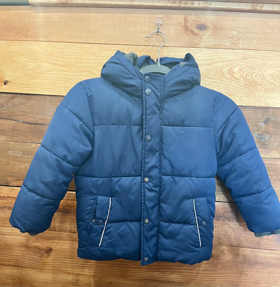 Mini Boden Blue Winter Coat Size 5-6Y
