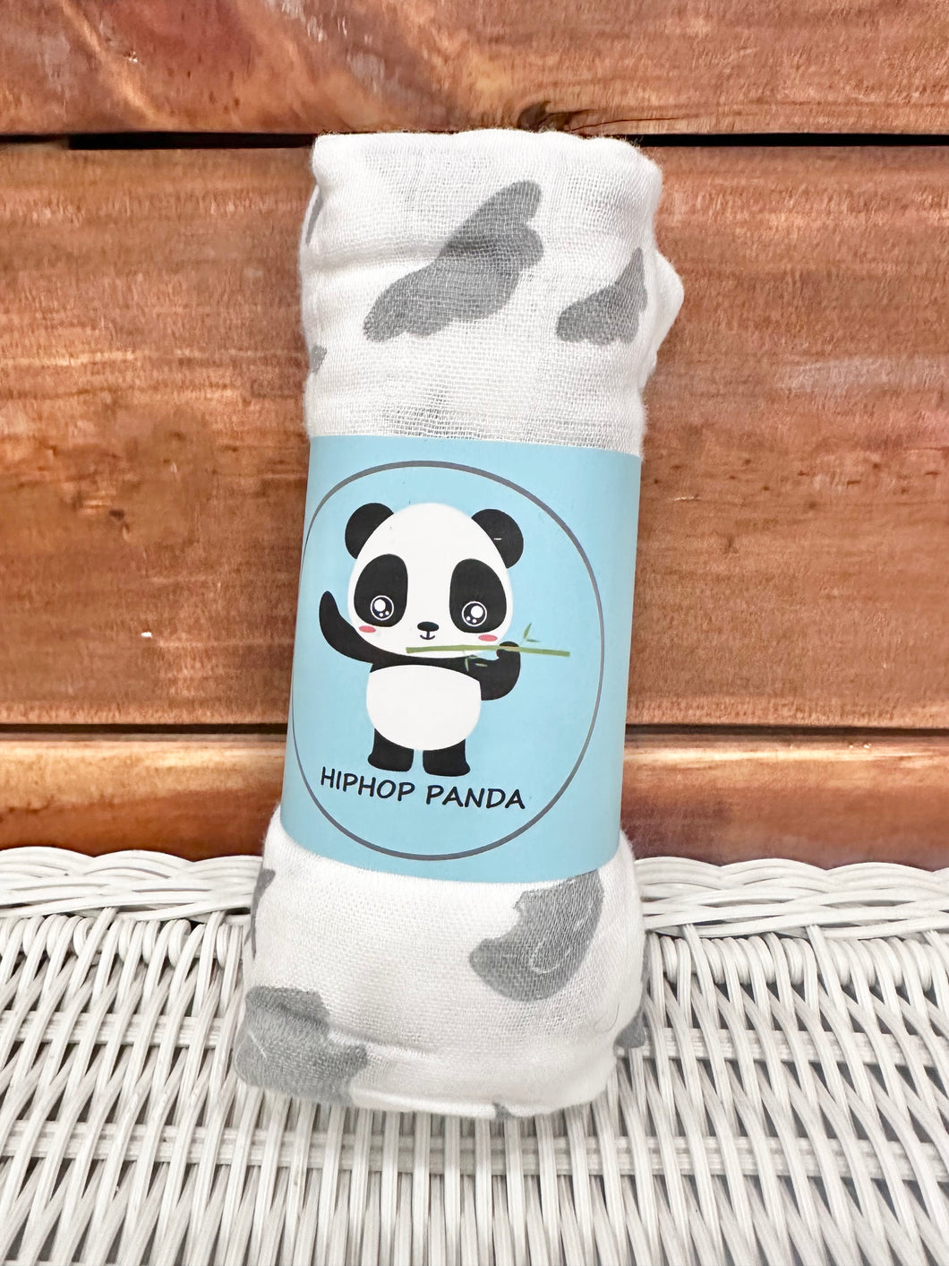 Hip Hop Panda Gray Elephant Swaddle Blanket