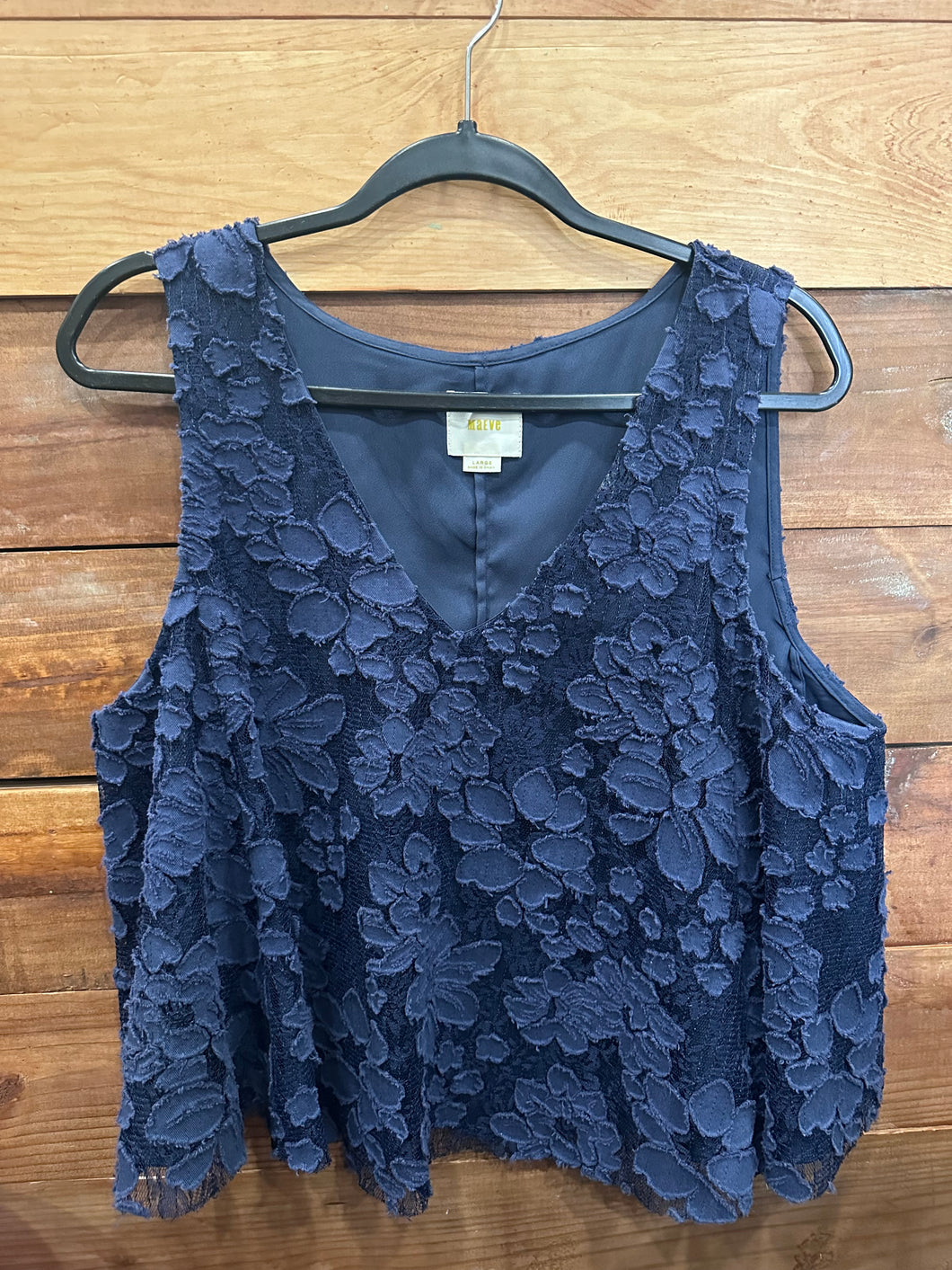 Maeve Anthropologie Blue Top Size Large
