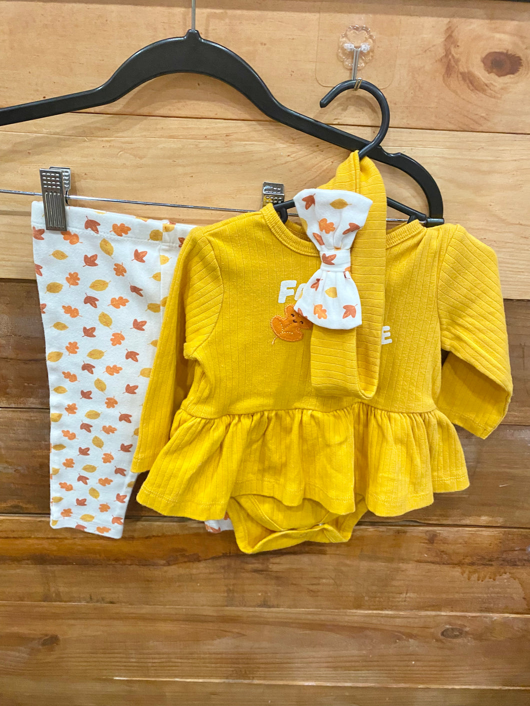 Little Me Fall Leaves 3pc Set Size 9m