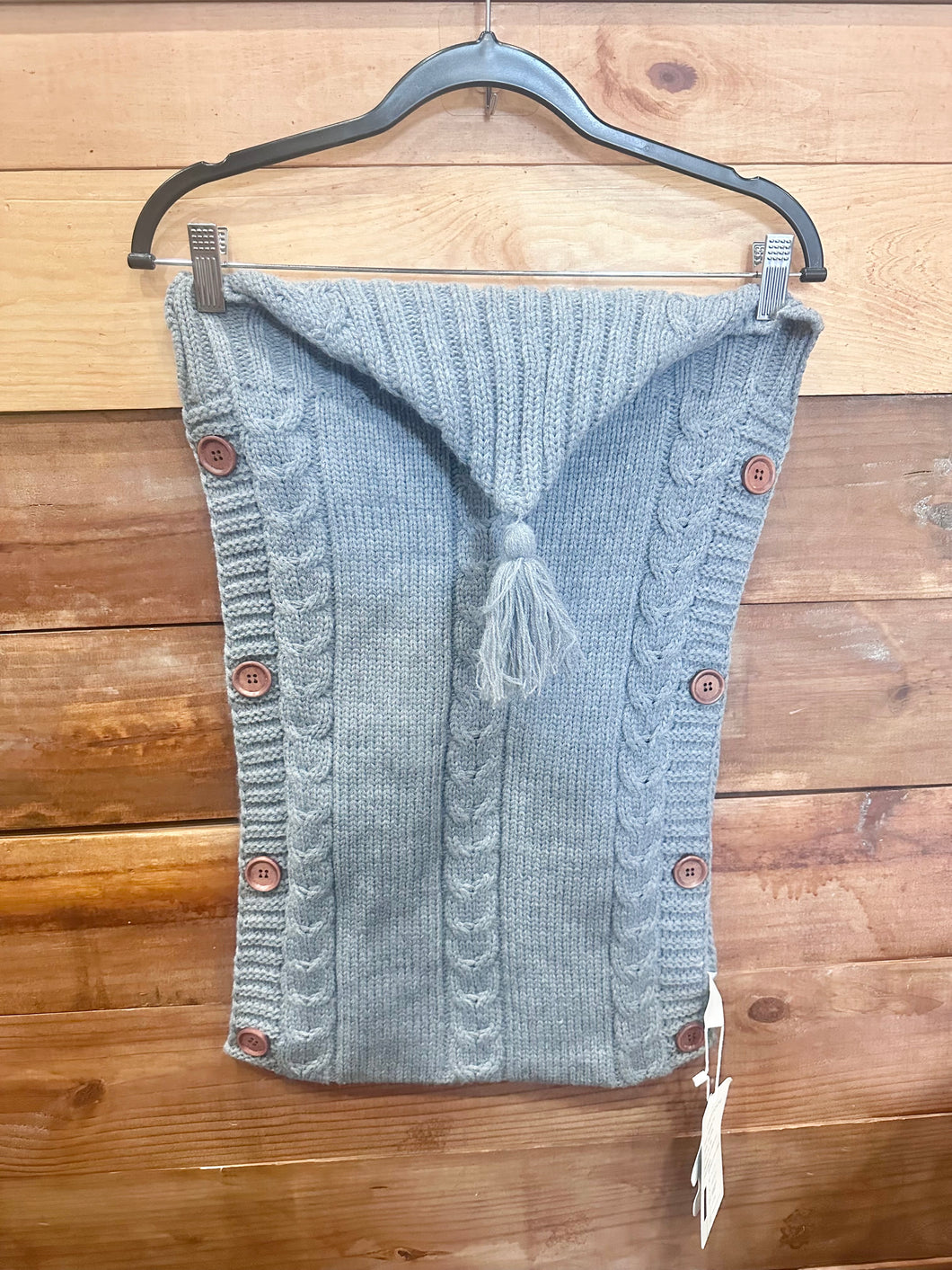 Gray Knit Wrap Swaddle Blanket Size 0-6m