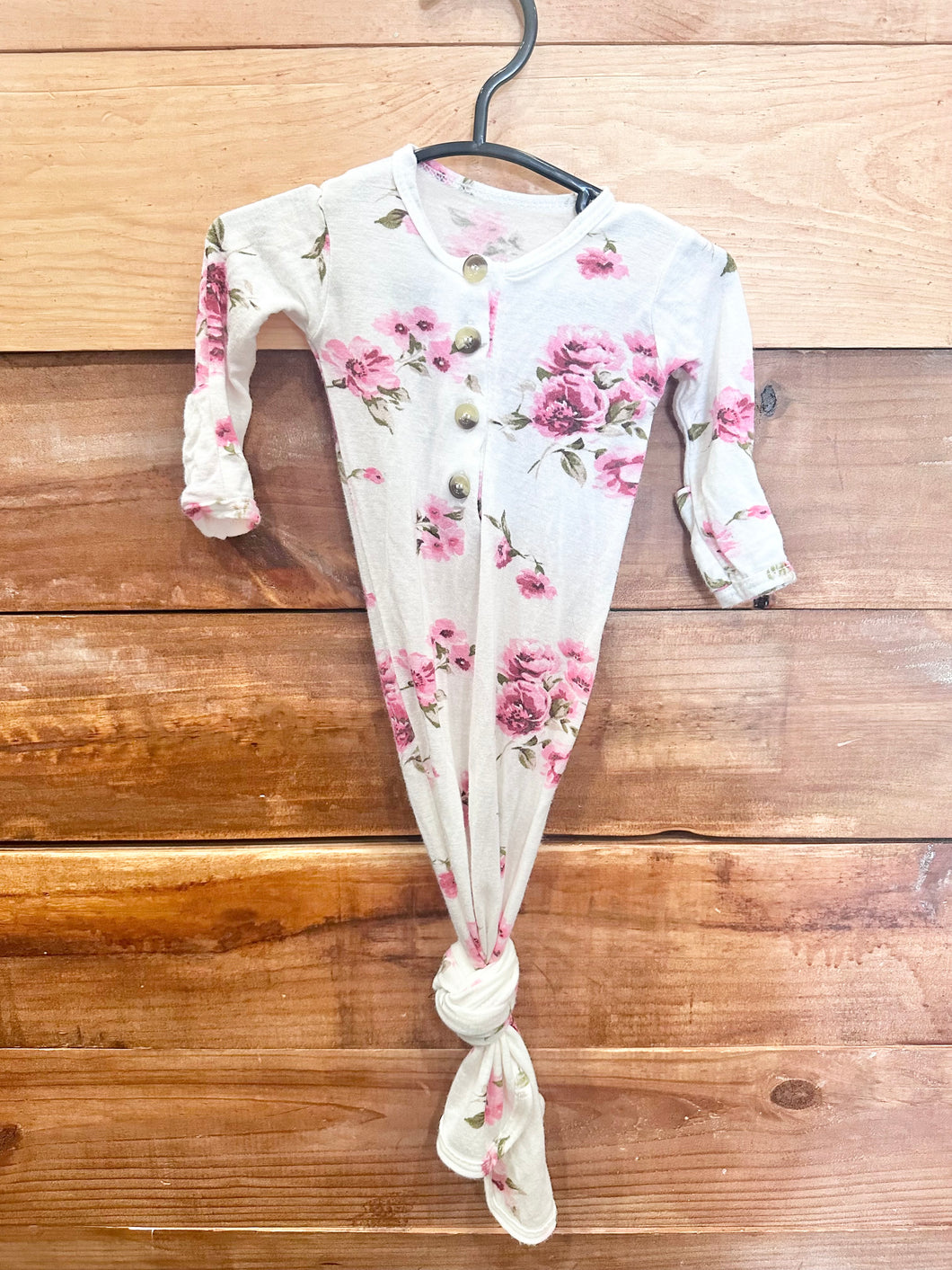 Lou Lou & Co Pink Roses Gown Size Newborn