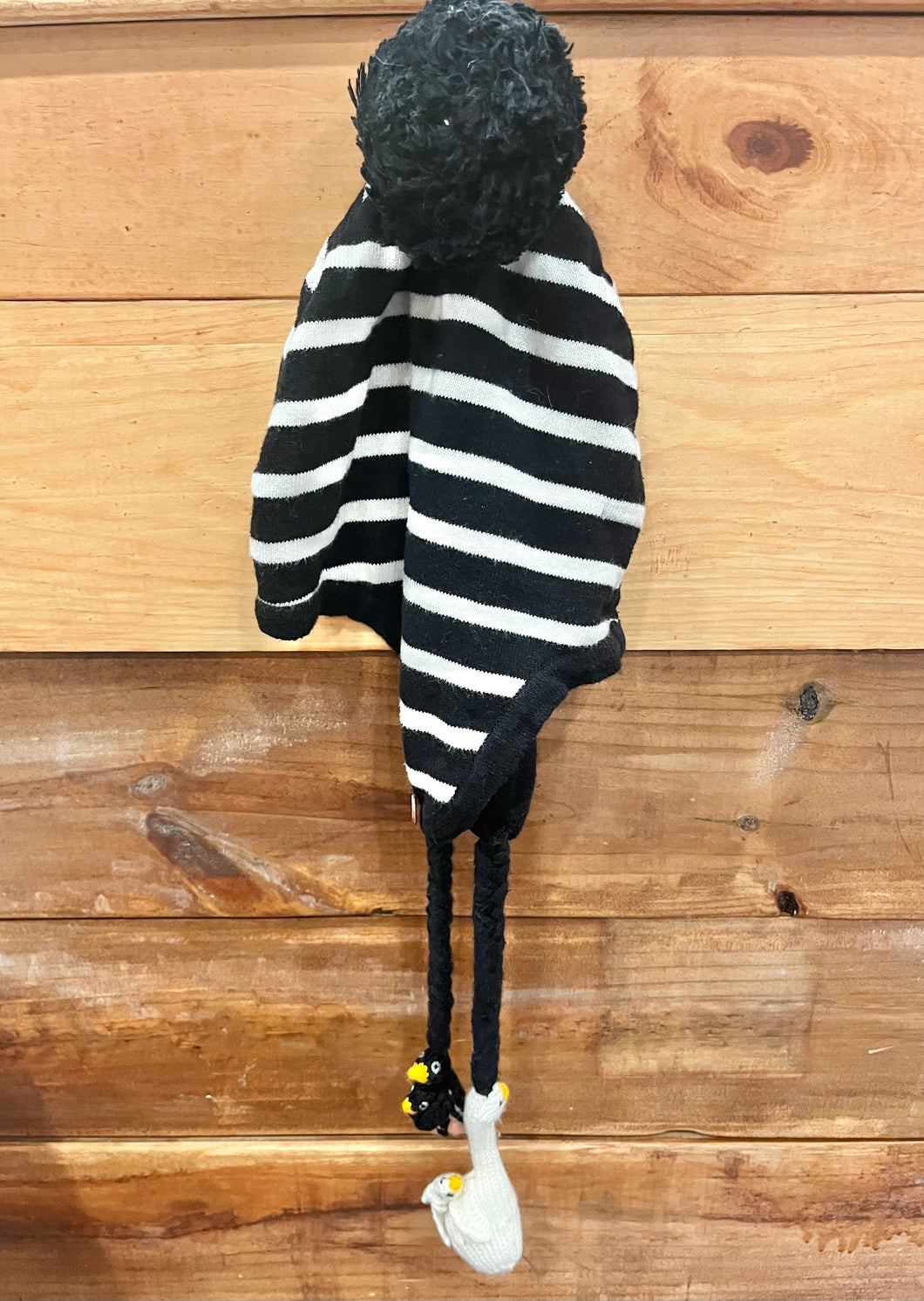 Mim-Pi Black Striped Hat Size 5-7 Years