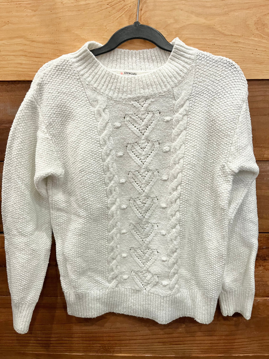 Crewcuts White Sweater Size 6-7