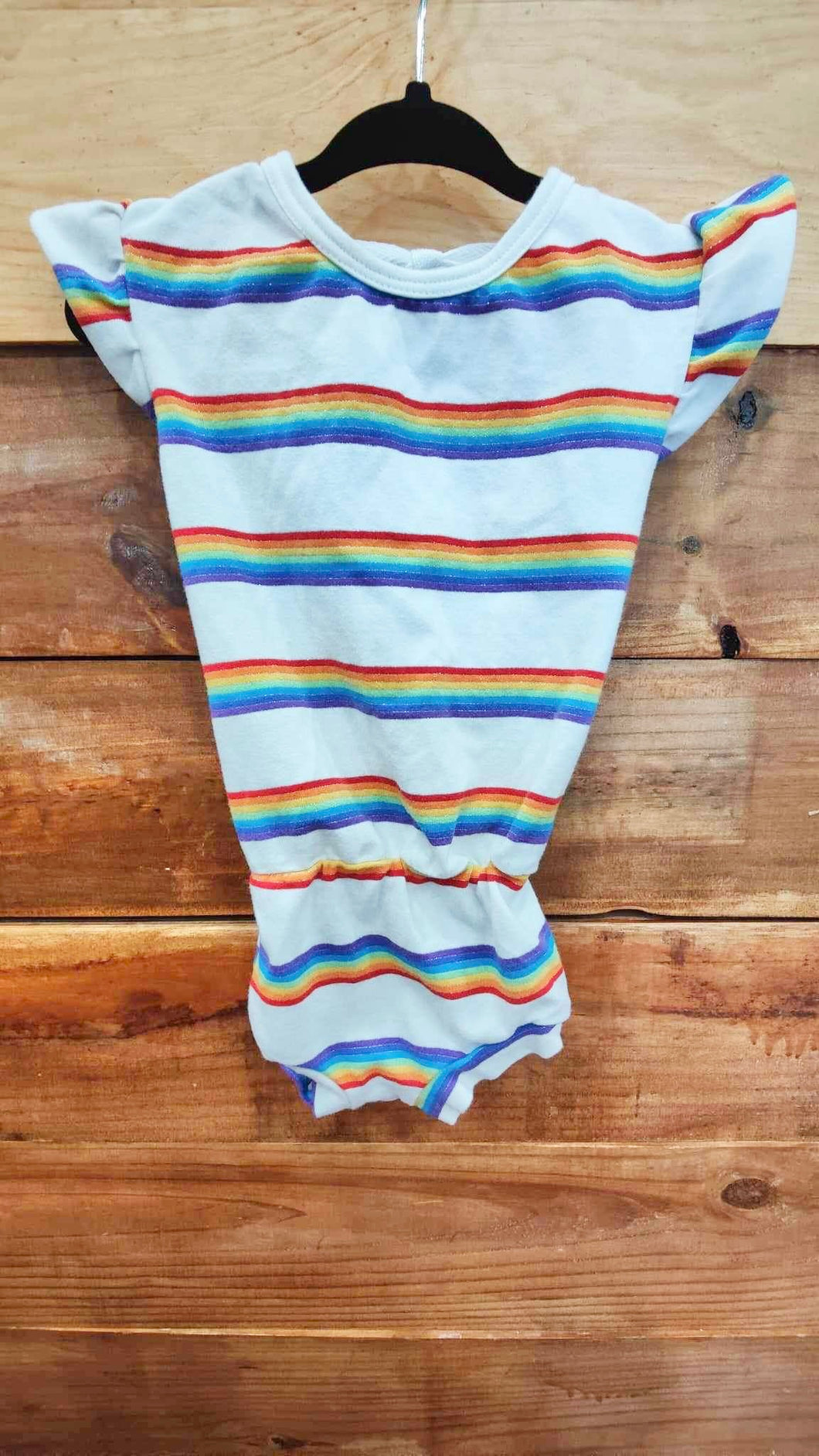 Xaria & Co Rainbow Striped Leo Size 2T