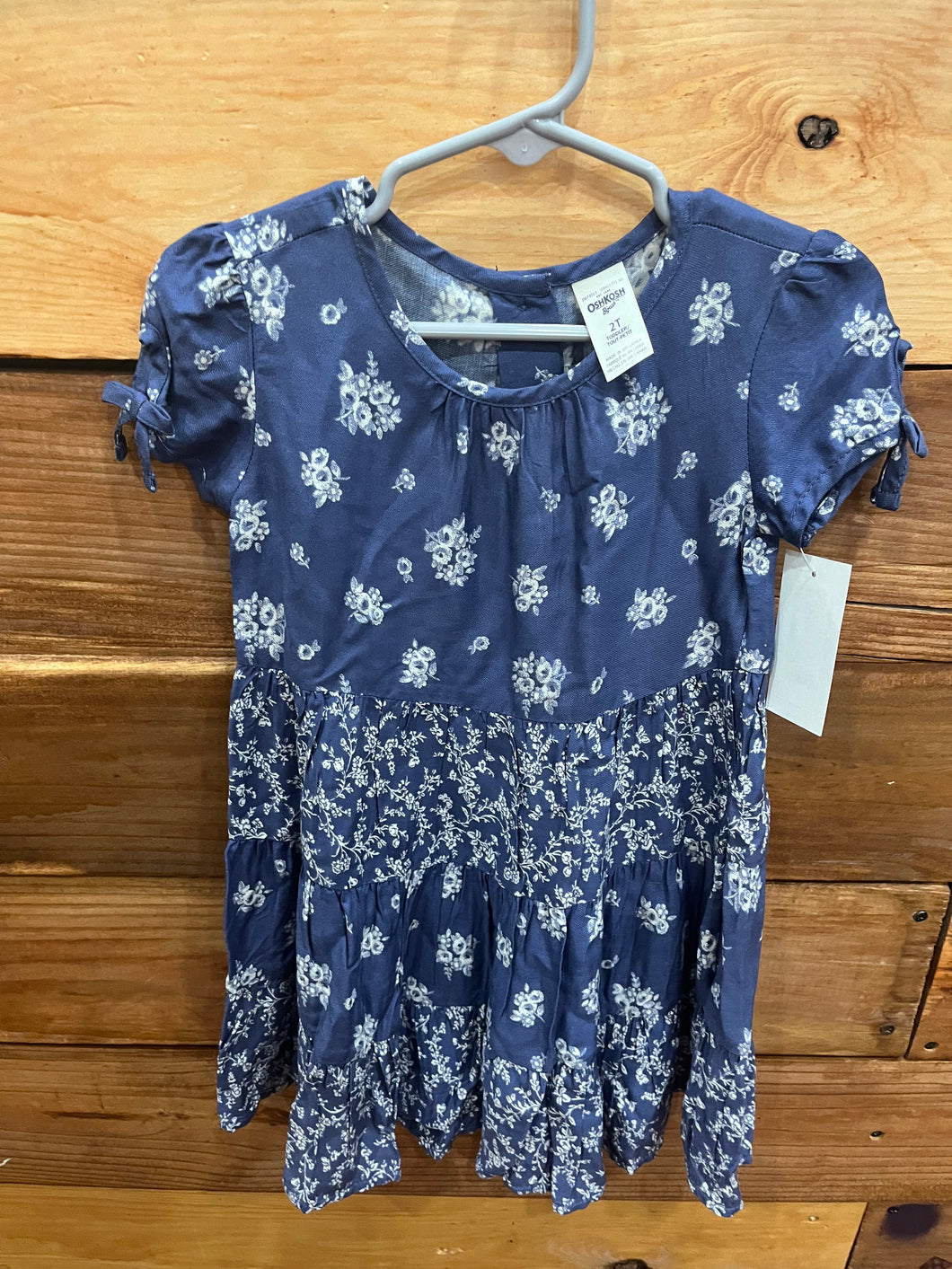Osh Kosh Blue Flower Dress Size 2T