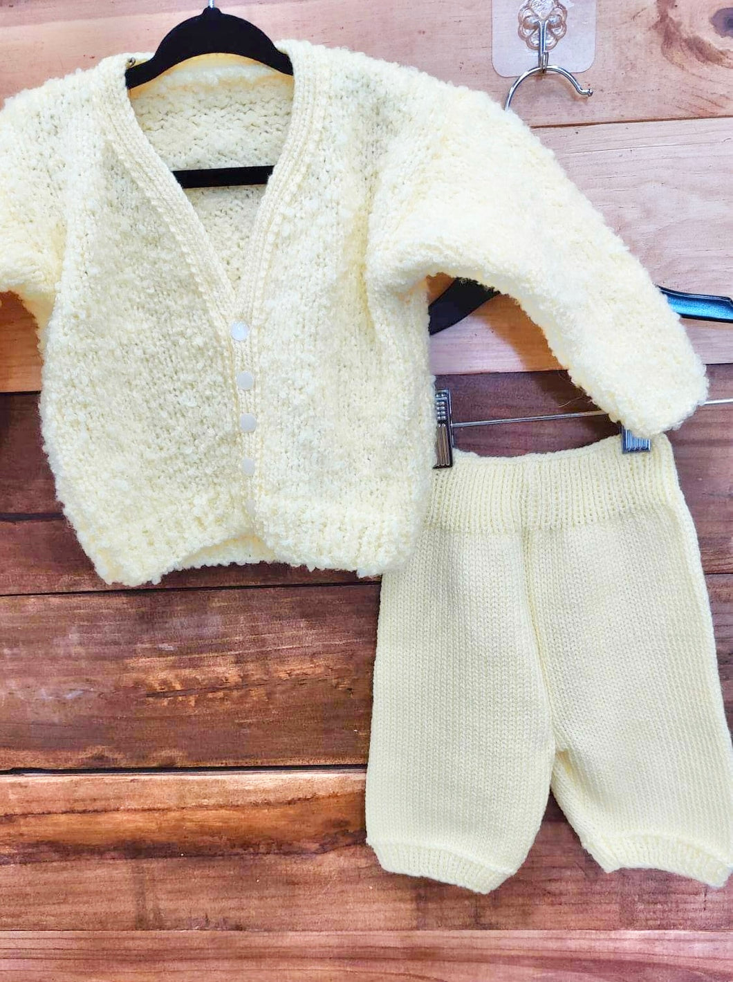 Yellow Knit 2pc Outfit Size 12m