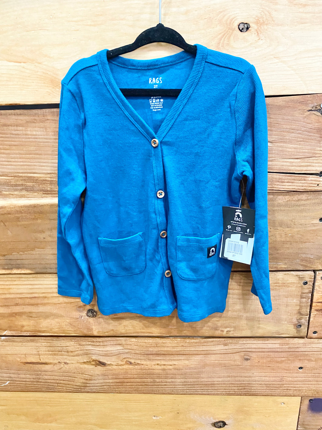RAGS Blue Cardigan Size 2T