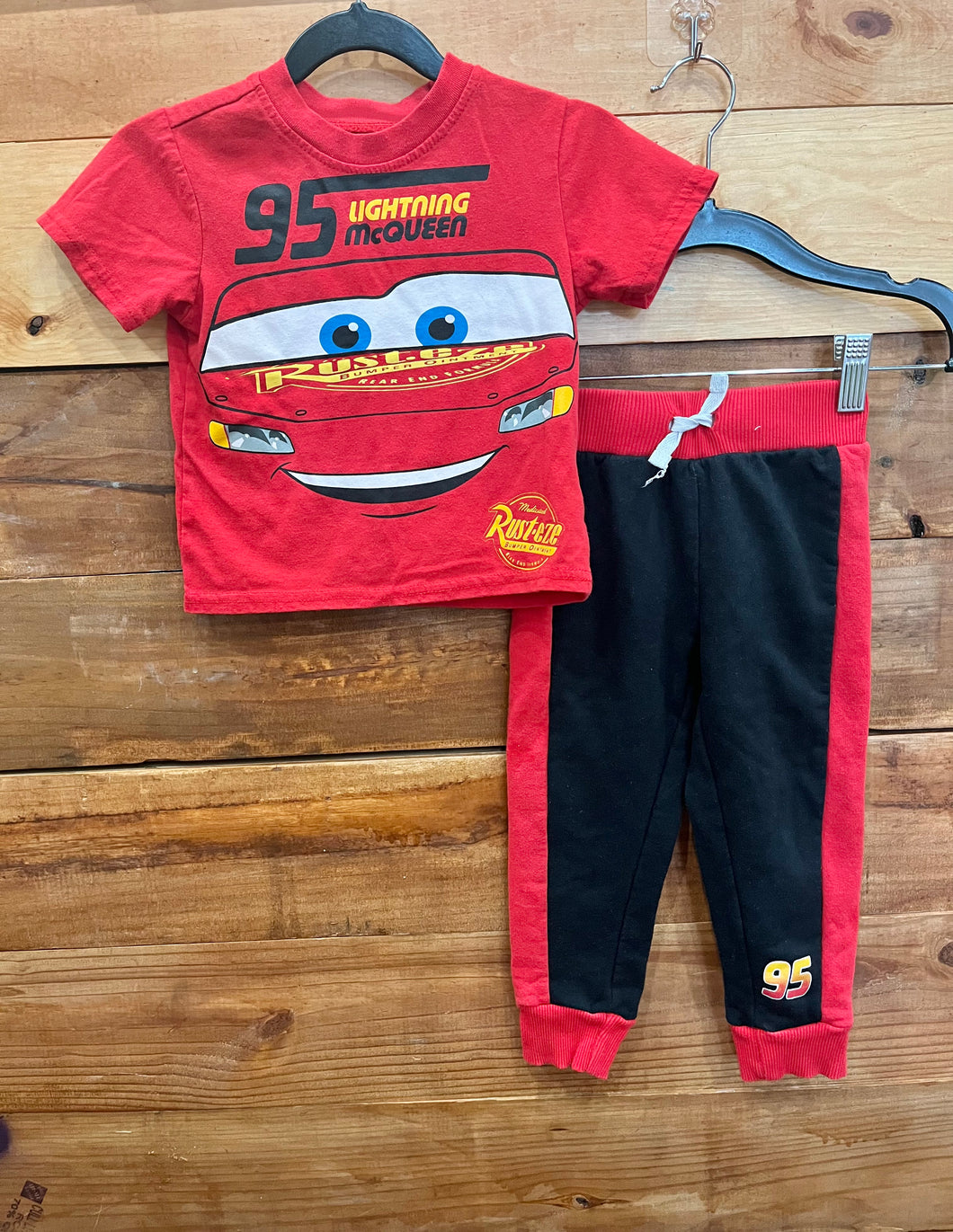 Disney Cars 2pc Outfit Size 2T