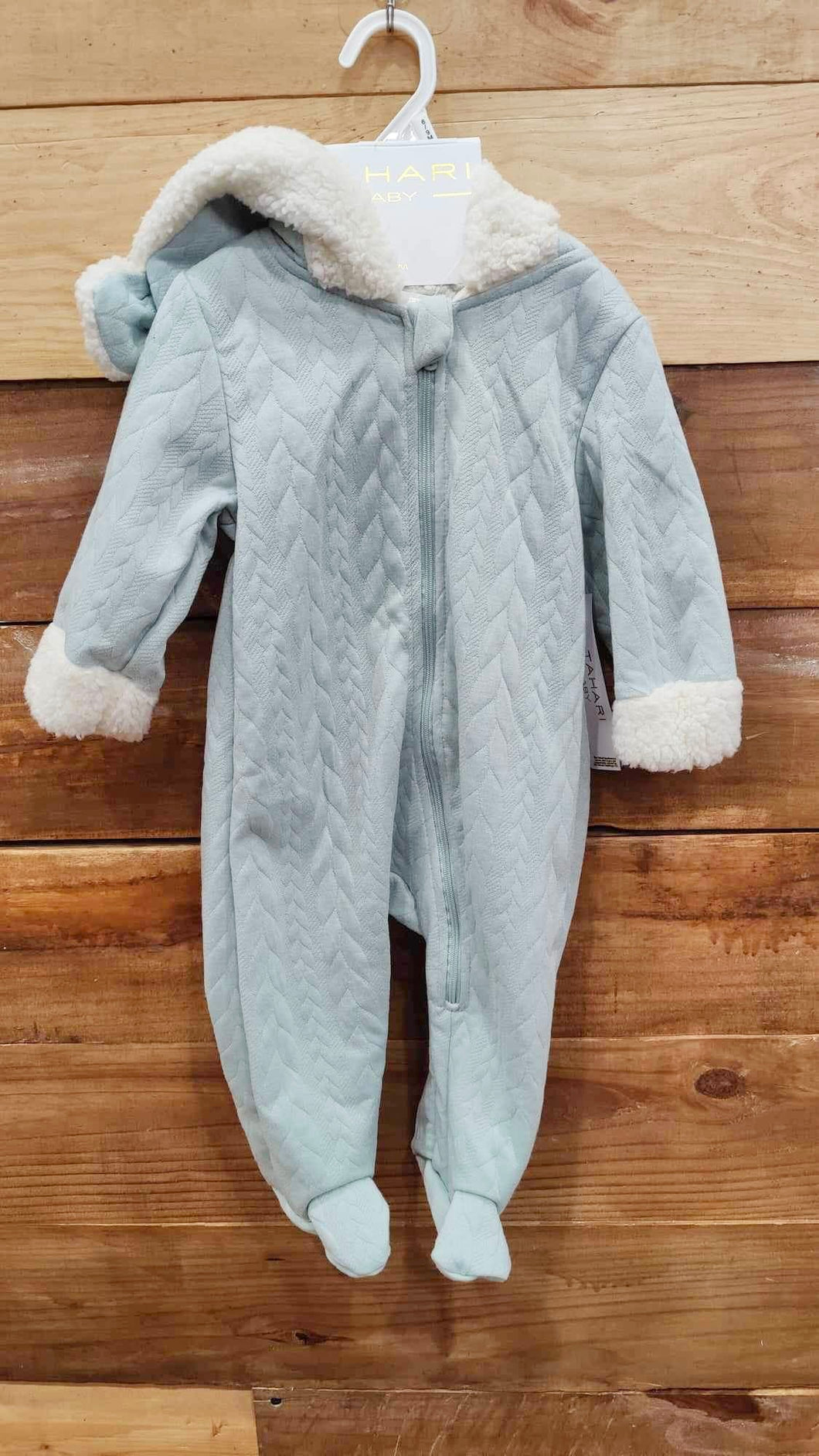 Tahari Blue Bear Footed Suit Size 6-9m