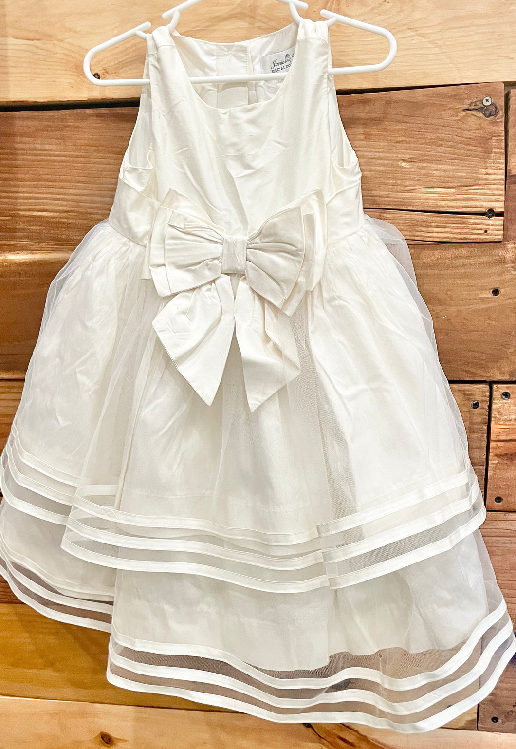 Janie & Jack Special Occasion White Dress Size 2T