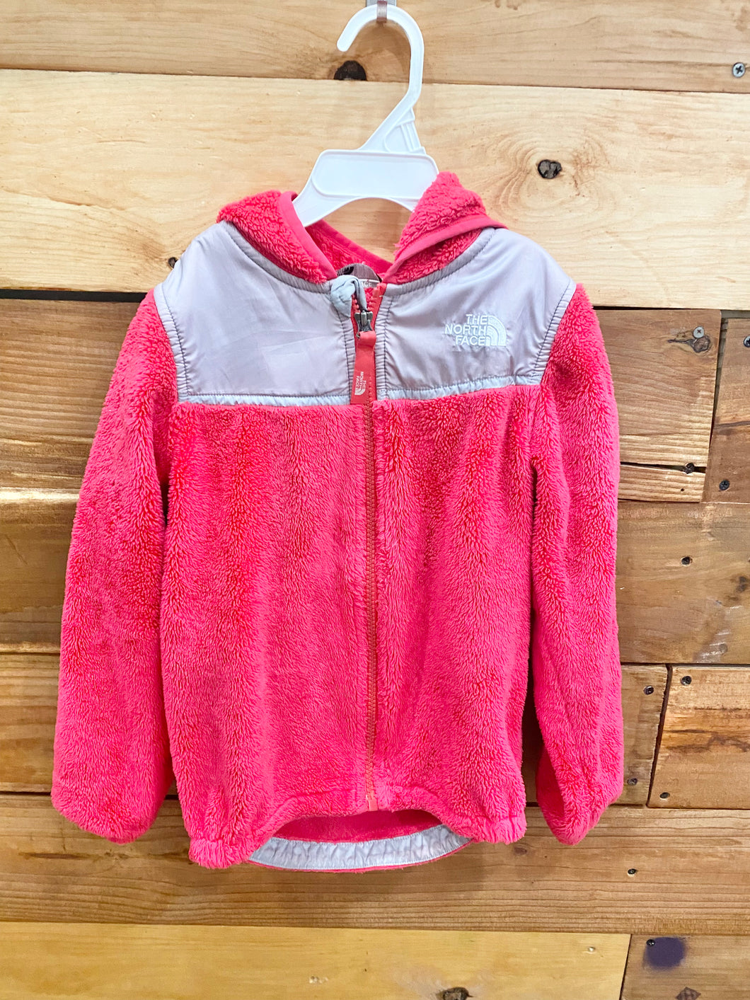 The North Face Bright Pink Fleece Jacket Size 5