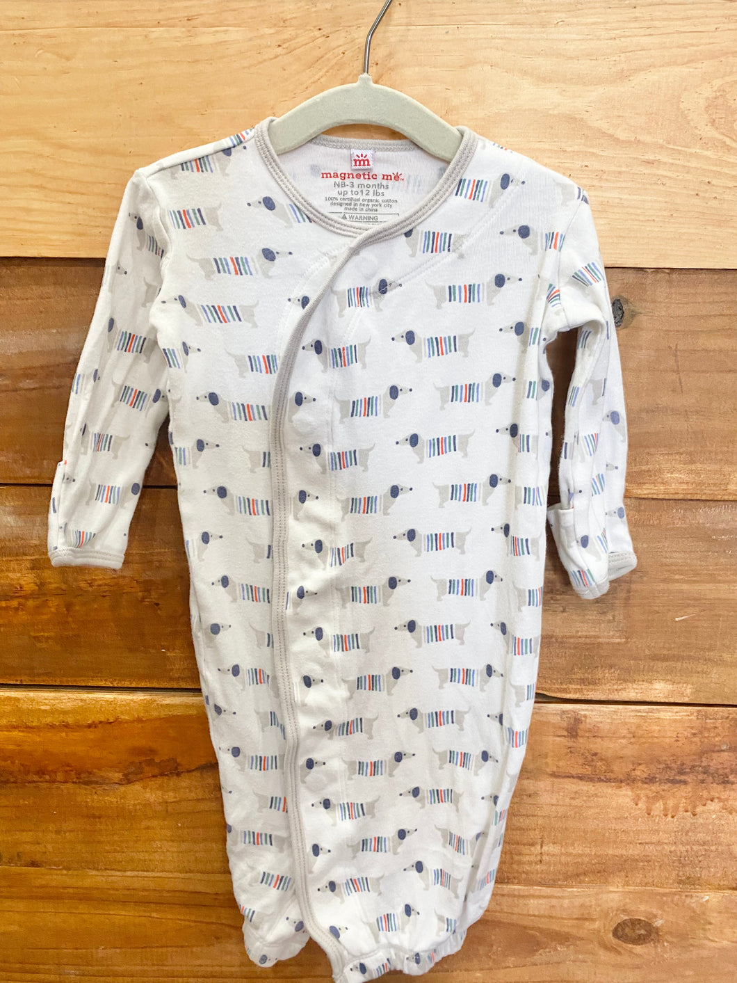Magnetic Me Weiner Dog Gown Size NB-3m