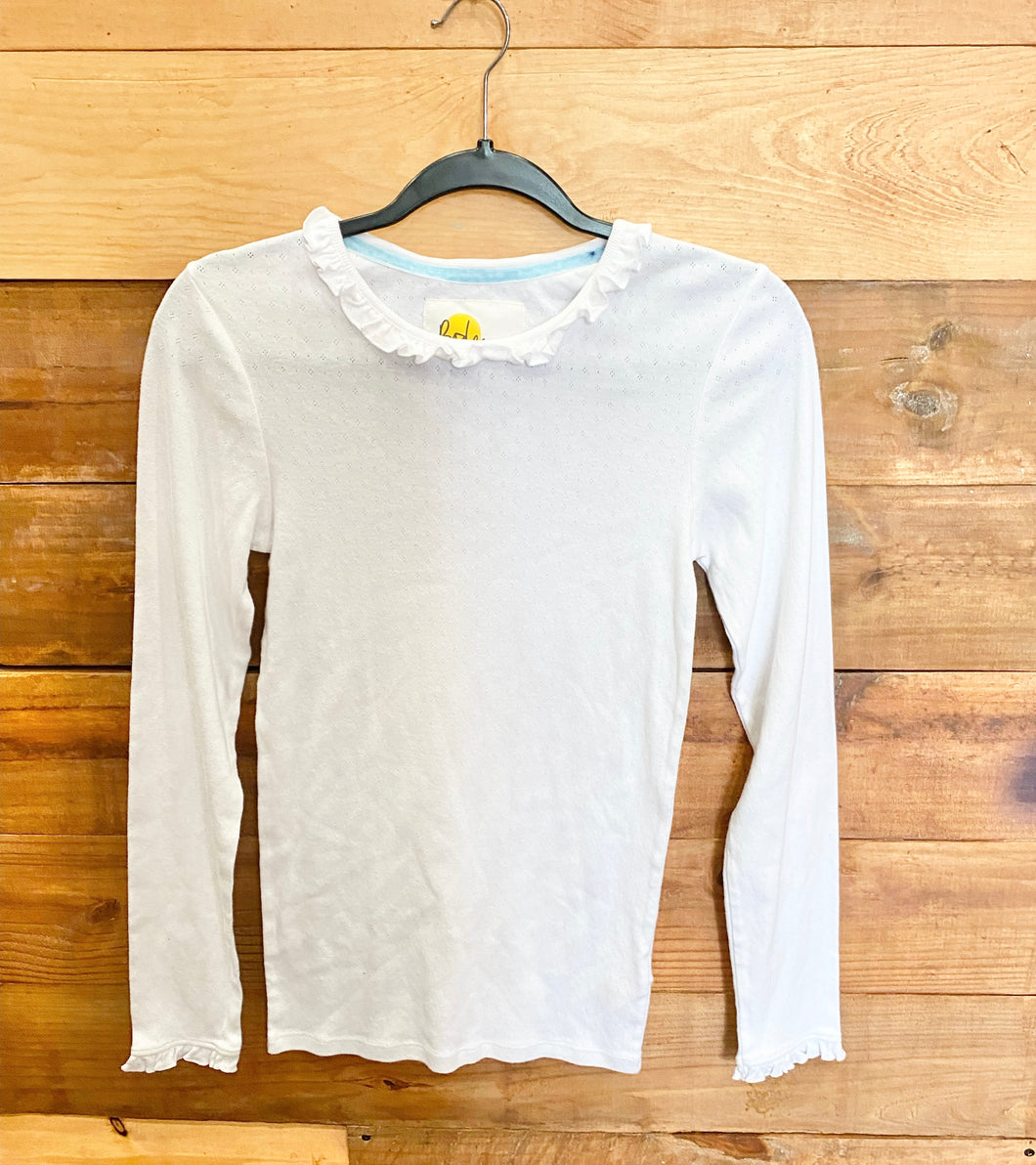 Mini Boden White Pointelle Shirt Size 14-16Y