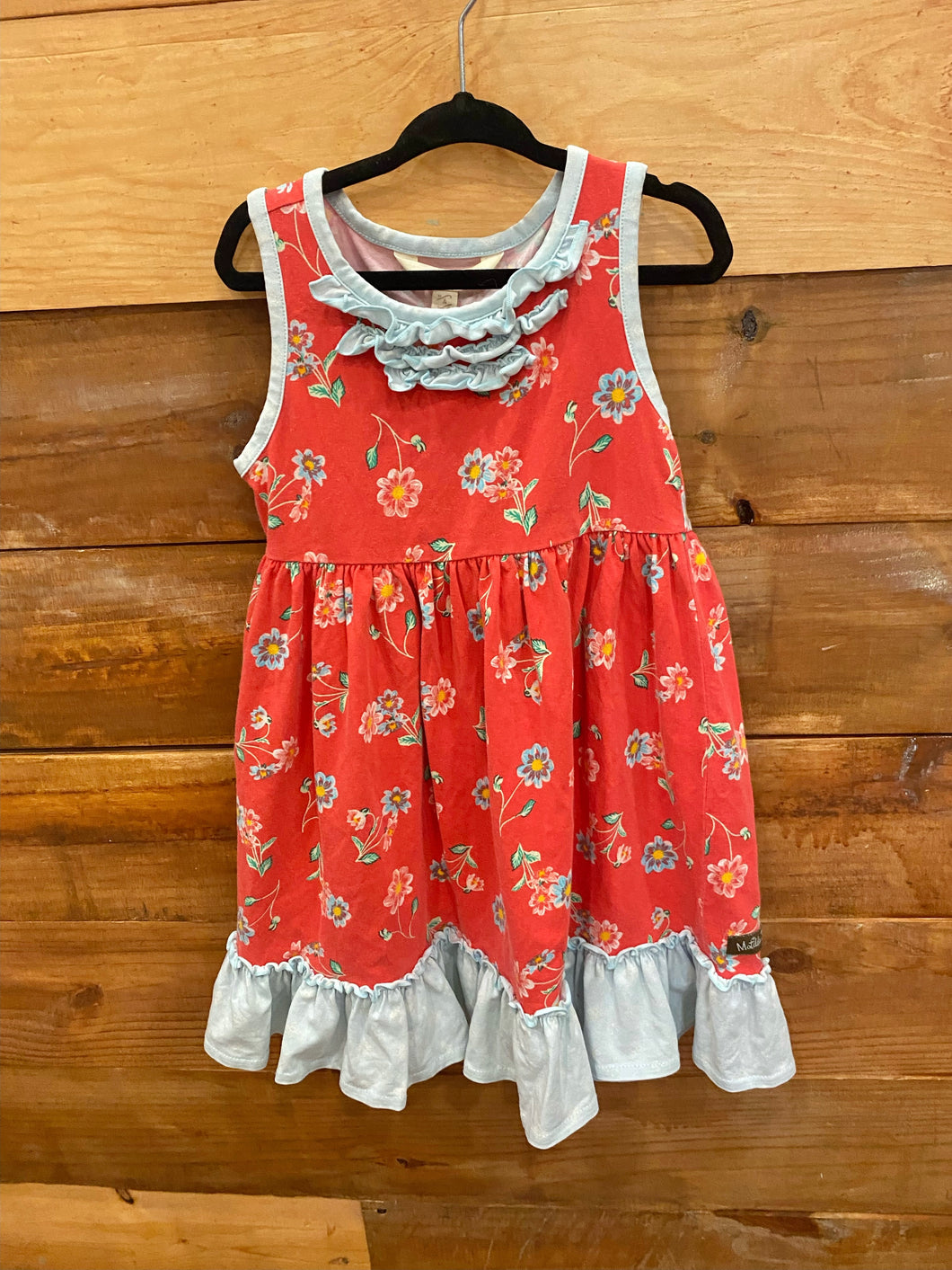 Matilda Jane Red Flower Dress Size 4