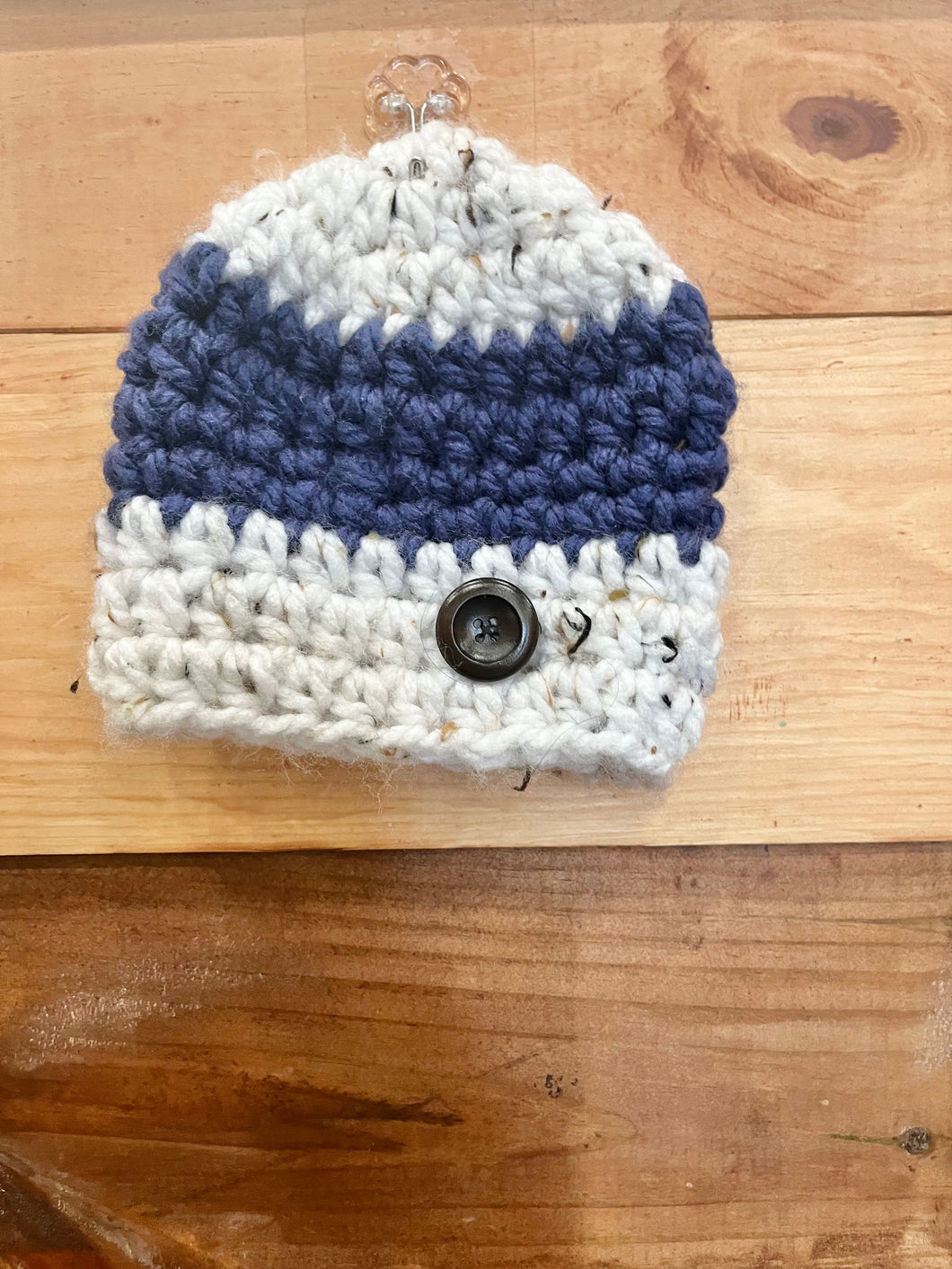 Blue Knit Hat Size 0-6m